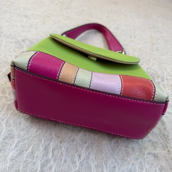 Tommy Hilfiger Y2K Lime & Bubblegum Mini Top Handle Bag - Picture 3 of 6